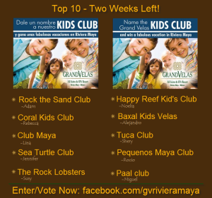 Grand Velas Riviera Maya Kids Club Contest