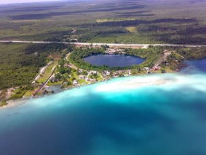 Lagoon of seven colors, Bacalar, magic pueblo 