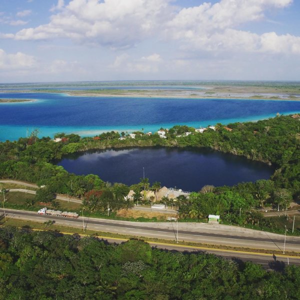 vista aérea bacalar