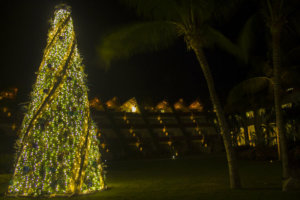 Christmas tree at Grand Velas Riviera Maya